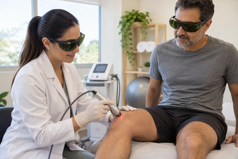 Imagem ilustrativa de laserterapia